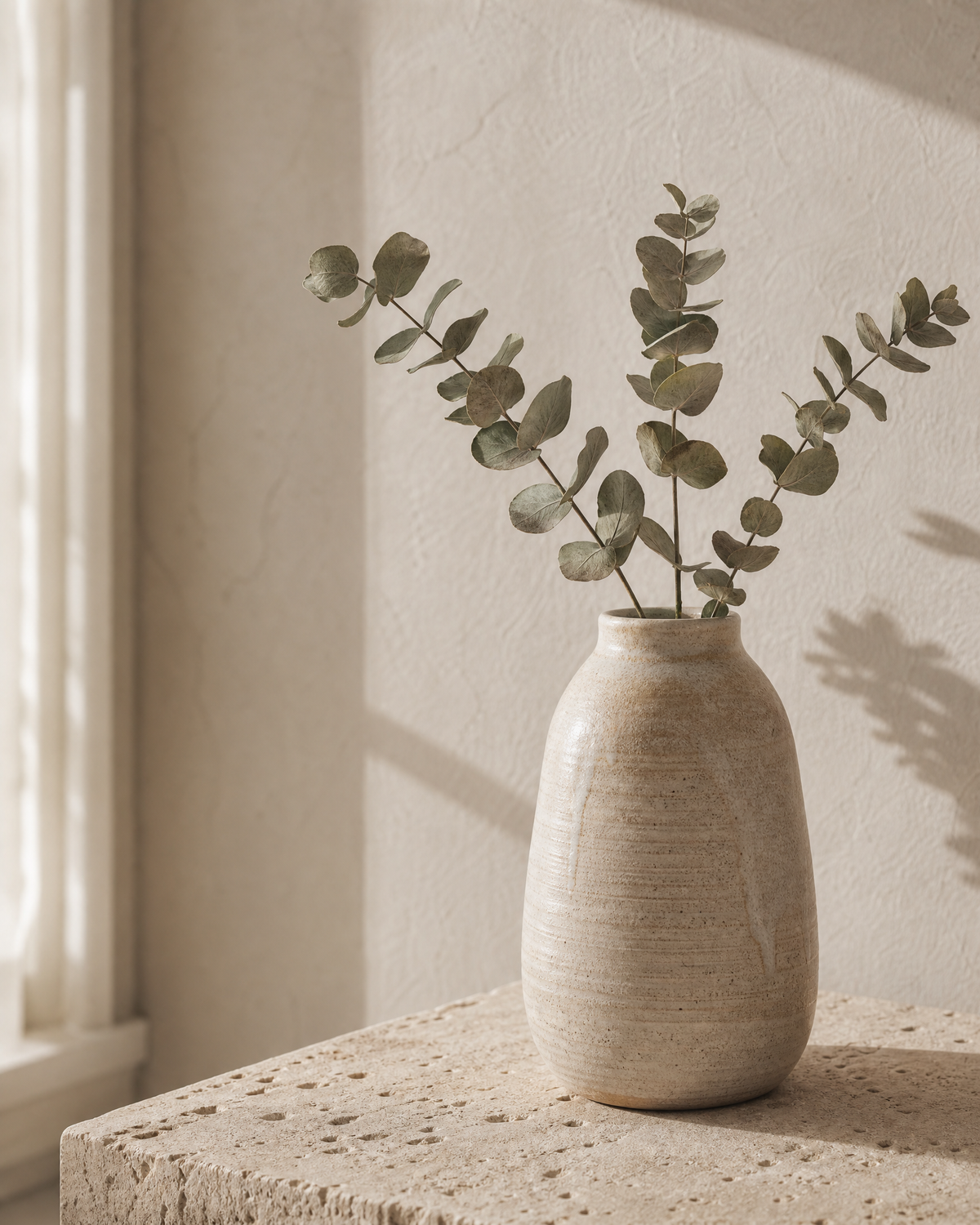 Matte Reactive Glaze Stoneware Vase
