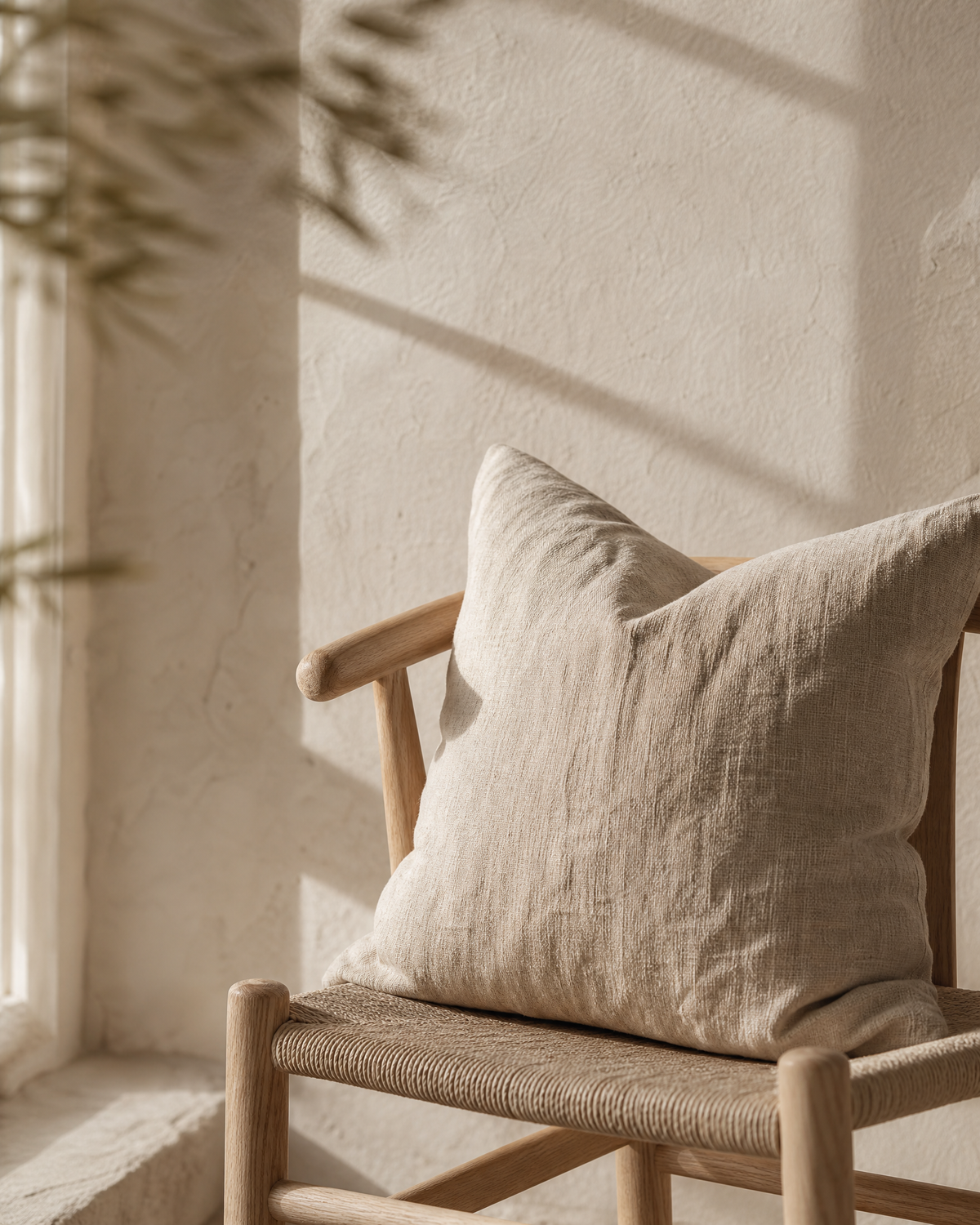 Stonewashed Linen Pillow Cover, 20in