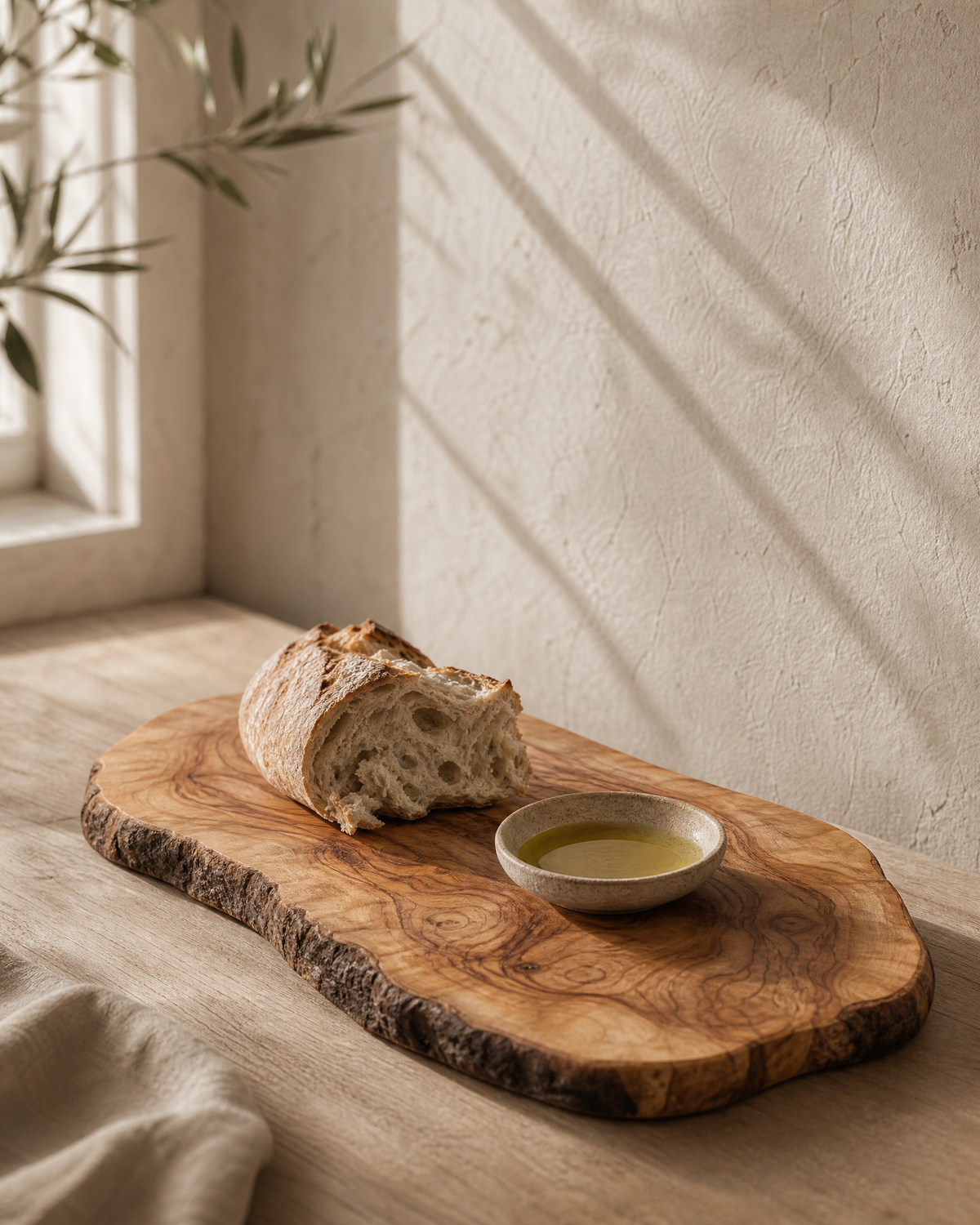 Live Edge Olive Wood Serving Board